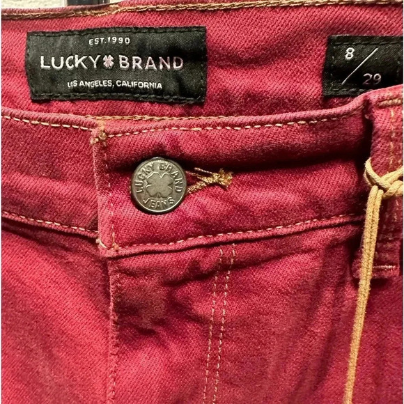 Lucky Brand Ava skinny maroon jeans size 8/29 - Picture 6 of 13